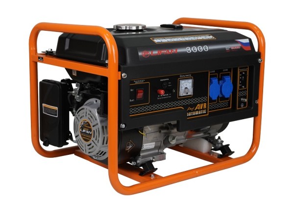 Бензиновый генератор Lifan 2.8 GF-6 (LF3000) передвижной фото