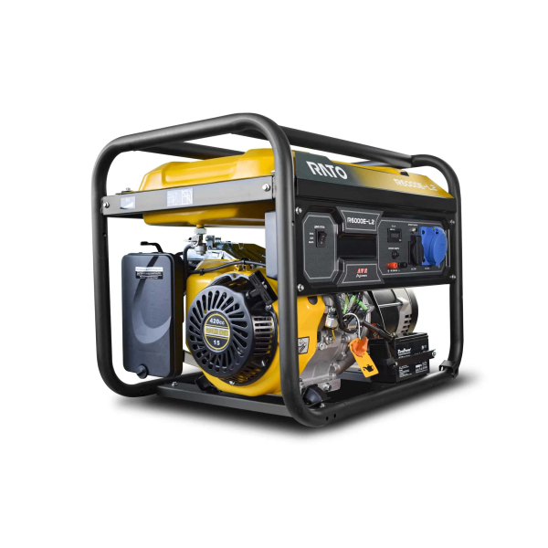 Бензиновый генератор RATO R6000E-L2 электростартер портативный фото