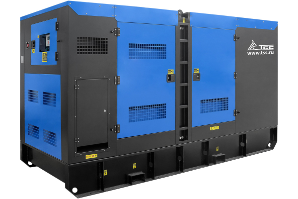 Дизельный генератор ТСС ЭД-250-Т400 с АВР в шумозащитном кожухе на прицепе 025293 передвижной фото