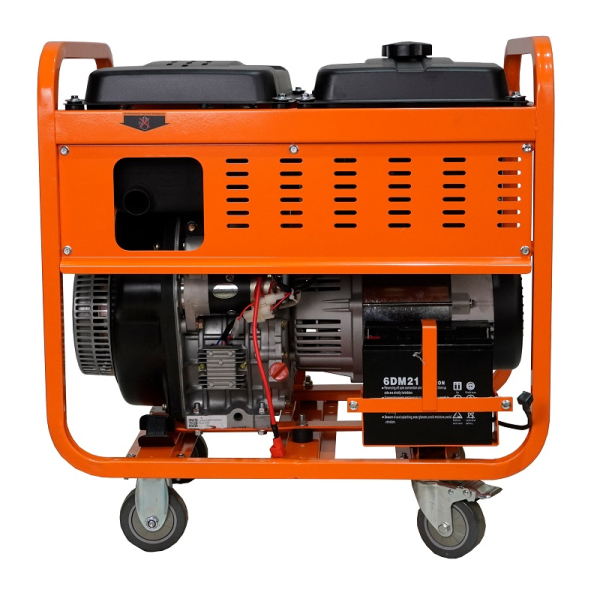 Дизельный генератор Lifan DG6500EA 00157306 на колесах фото