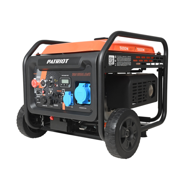 Бензиновый инверторный генератор PATRIOT iGN 5500AWS на колесах фото