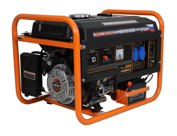 Бензиновый генератор Lifan 2.8 GF-7 (LF3000E) 2-х тактный фото