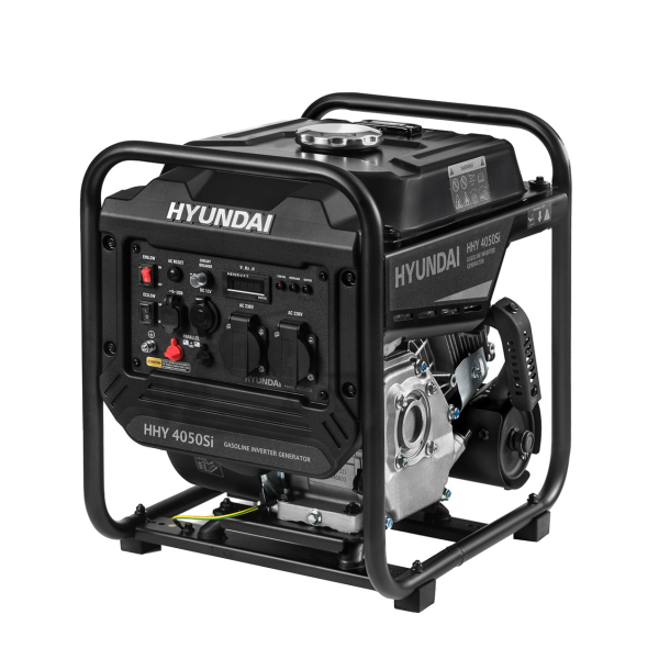 Бензиновый инверторный генератор Hyundai HHY 4050Si на колесах фото