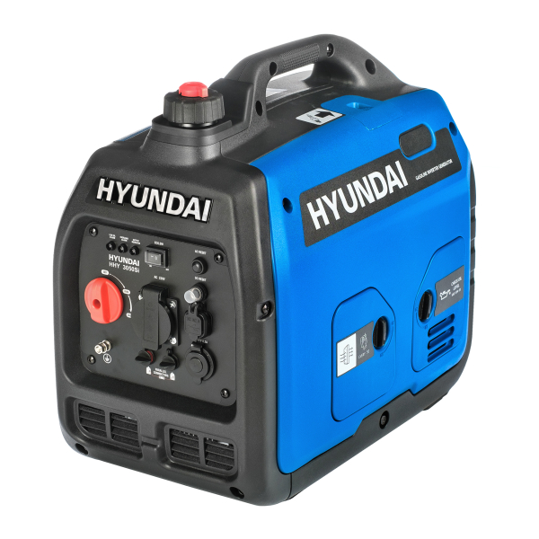 Бензиновый инверторный генератор Hyundai HHY 3050Si на колесах фото
