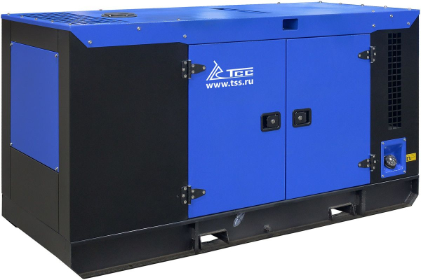 Дизельный генератор ТСС ЭД-24-Т400 с АВР в шумозащитном кожухе на прицепе 025281 бесшумный фото