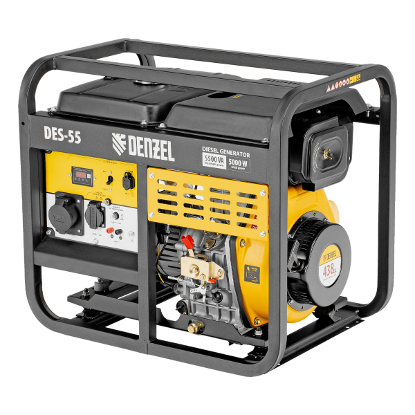 Дизельный генератор DENZEL DES-55 94413 для дома фото