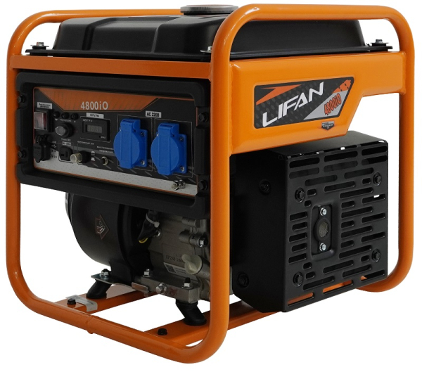 Бензиновый инверторный генератор Lifan 4800IO передвижной фото