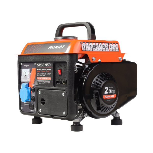 Бензиновый генератор PATRIOT SRGE 950 2-х тактный фото