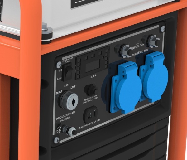 Бензиновый инверторный генератор Zongshen BPB 4500 E для гаража фото