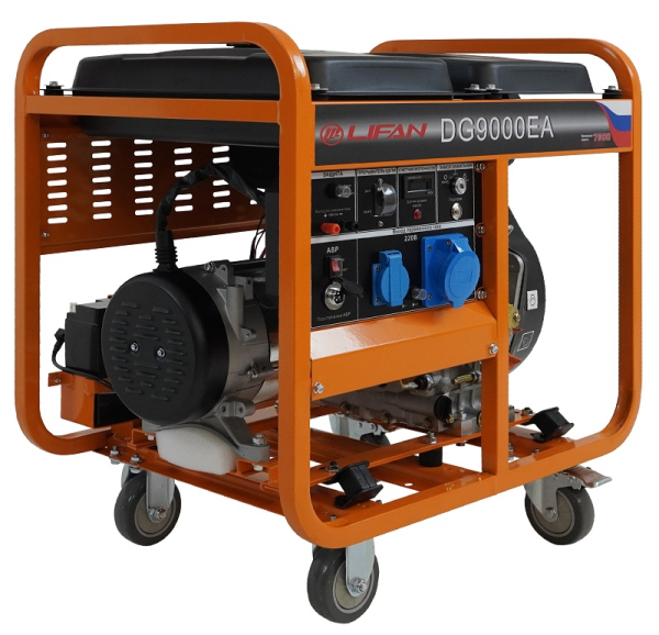 Дизельный генератор Lifan DG9000EA 00159884 портативный фото