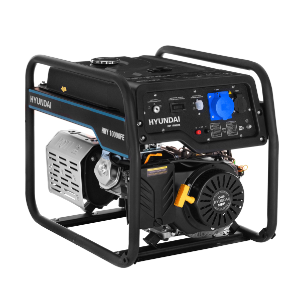 Бензиновый генератор Hyundai HHY 10000FE на колесах фото