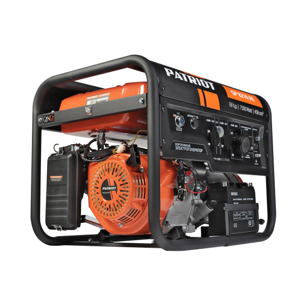 Бензиновый генератор PATRIOT GP 8210 AE передвижной фото
