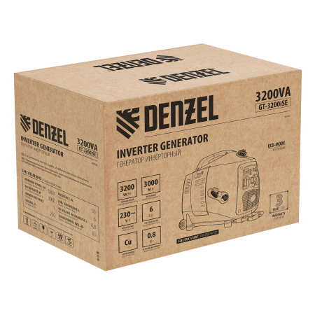 Бензиновый генератор DENZEL GT-3200iSE фото