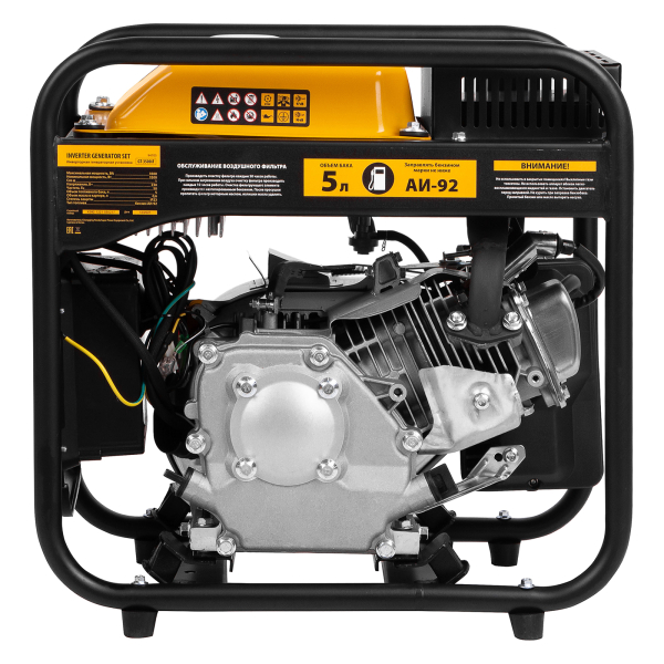 Бензиновый инверторный генератор DENZEL GT-3500iF на колесах фото