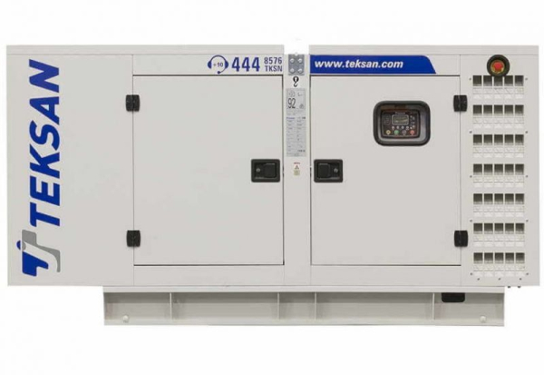 Дизельный генератор TEKSAN TJ100PE5L в кожухе  промышленный фото