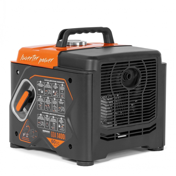 Бензиновый инверторный генератор DAEWOO GDA 1400i передвижной фото