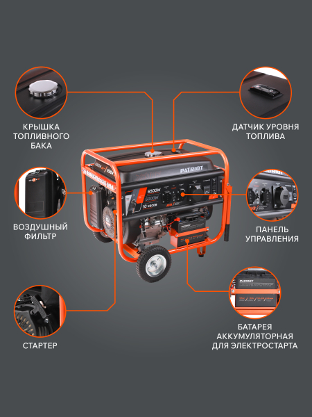 Бензиновый генератор PATRIOT GRS 7500 E фото