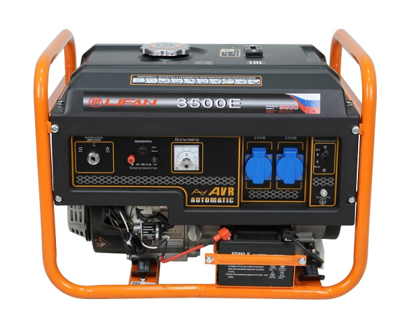 Бензиновый генератор Lifan 3 GF-7 (LF3500E) 2-х тактный фото