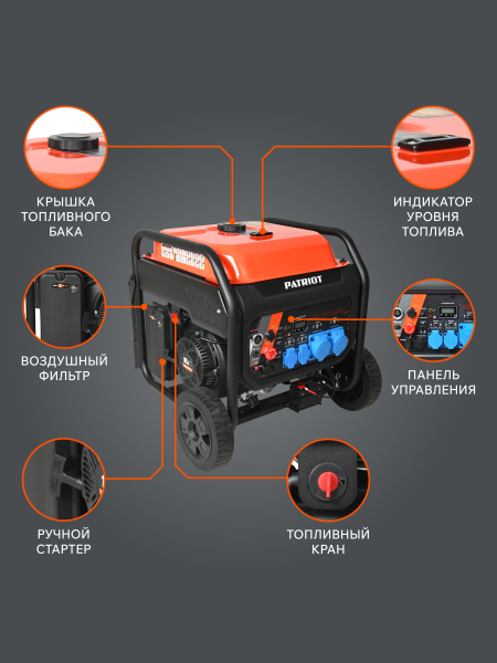 Бензиновый инверторный генератор PATRIOT iGN 11000AWS переносной фото