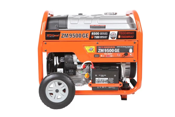 Бензиновый генератор Mitsui ZM 9500 GE на колесах фото