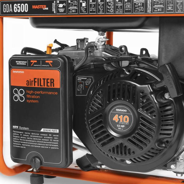 Бензиновый генератор DAEWOO GDA 6500 для гаража фото