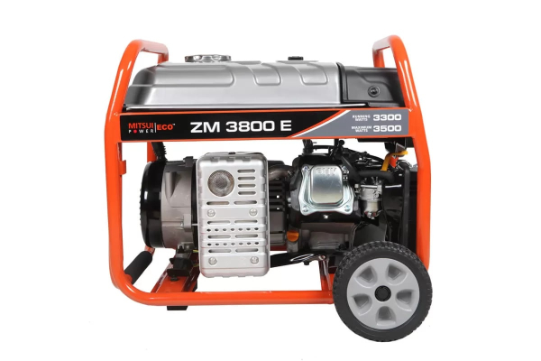 Бензиновый генератор Mitsui ZM 3800 E на колесах фото