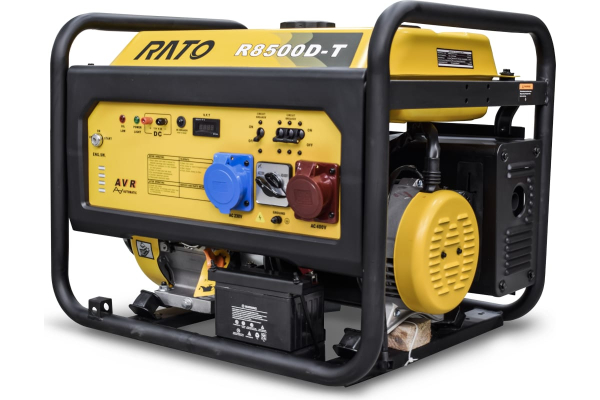 Бензиновый генератор RATO R8500D-T + колесный комплект для дома фото