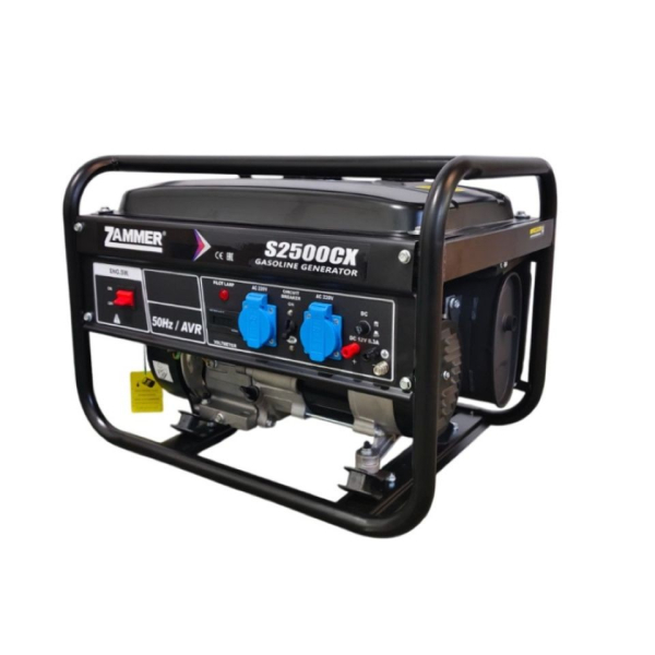 Бензиновый генератор Zammer S2500CX передвижной фото